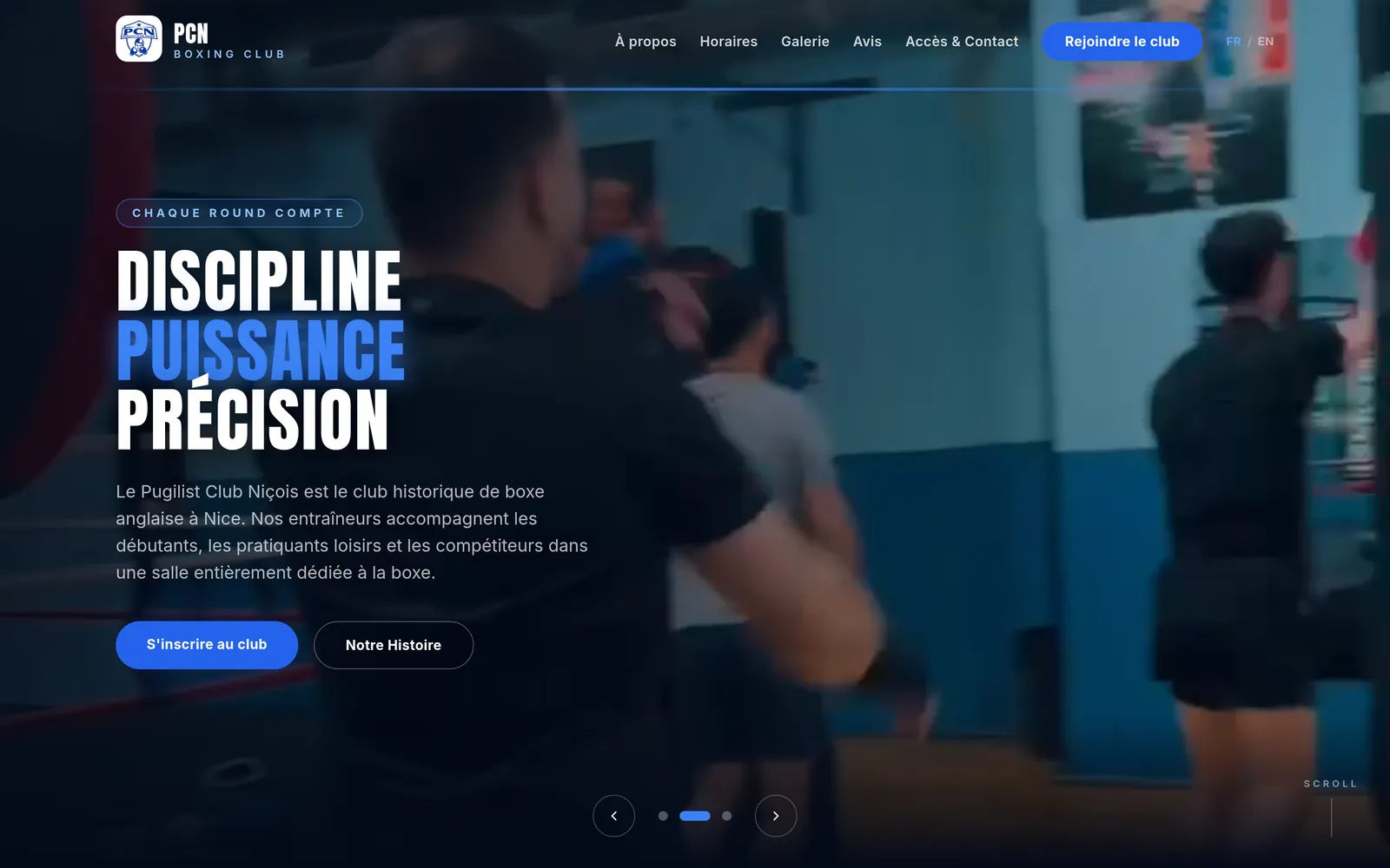 Pugilist Club Niçois - desktop view